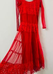Red Floral Dress gown