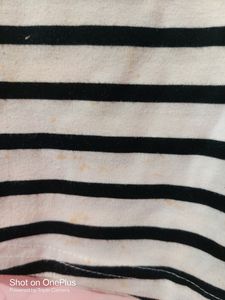 We Are Selling A Black &amp; White Striped Tshirt 👕