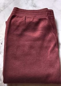Brand New woollen STRETCH Maroon pajami