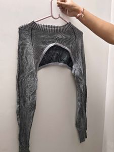 Chic Cutout Knit Shrug