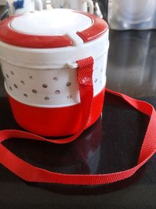 Red & White Tiffin Carrier