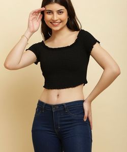 Off Shoulder Crop Top
