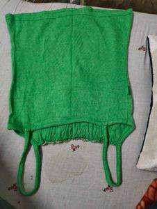 Green Lace Trim Cami Top