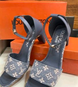 LV DENIM HEELS (Only In Cash)