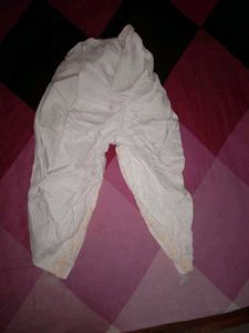 White Embroidered Dhoti Pants 2-4years