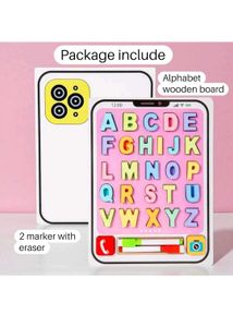Wooden Alphabet Learning Board 2 in 1