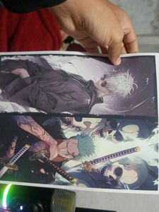 Zoro And Gojo Poster A4 Paper