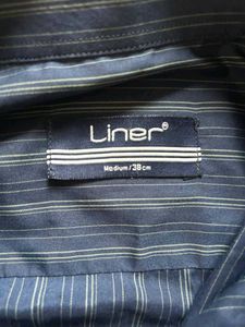 Men's Blue Striped Dress Shirt