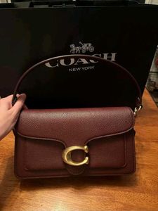 Coach Burgundy Leather Shoulder Bag