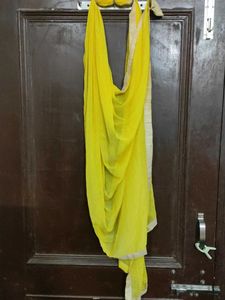 Yellow Mirror Work Kurta