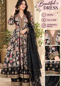 Elegant Floral Print Kurta Set with Dupatta