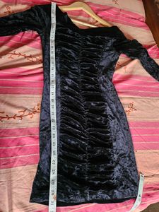 Ruched Off Shoulder Velvet Top