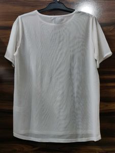 Sheer White Tshirt