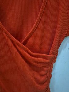 Red Wrap Top