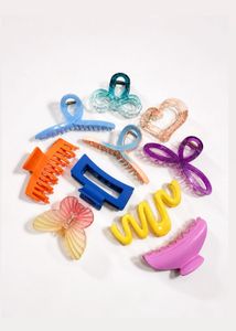 Cute Hair Claw Clips Set (10 Pcs Assorted)