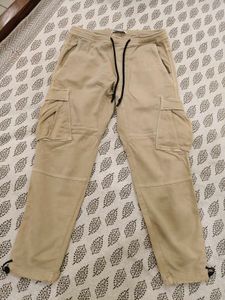 Zara Beige Cargo Pants