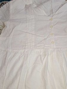 Elegant White Cotton Kurta