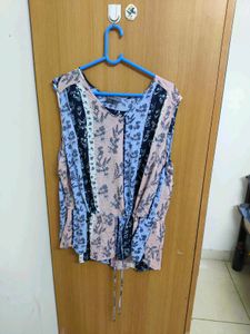 Women's Floral Print Peplum Top