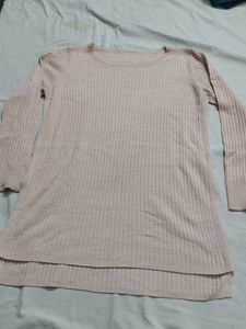 peach colour knit kurti