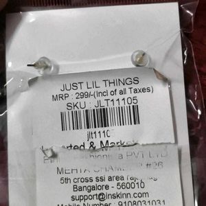 💖 JUST LIL THINGS Pearl Stud Earrings - Korean Mi