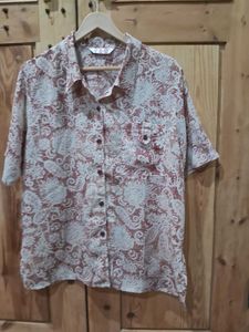 Chic Printed Button-Up Shirt