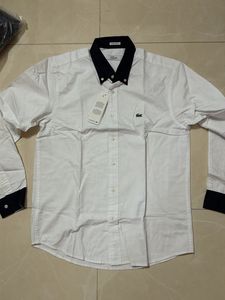Lacoste White Button-Down Shirt