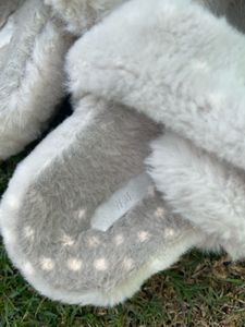 H&amp;M Cozy Furry Slides