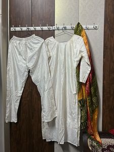Elegant Chikankari Kurta Set with Dupatta