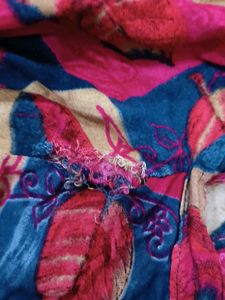 Beautiful Leaf Print Open Shrug