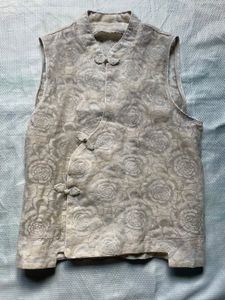 Cheongsam Sleeveless Brocade Top
