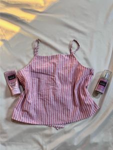 Pink Striped Cami Top