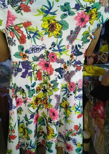 Floral Print A-Line Dress