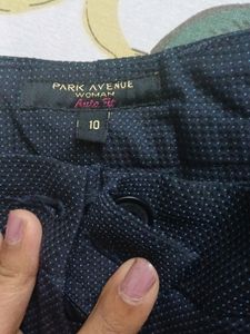 Navy Blue Dotted Trouser