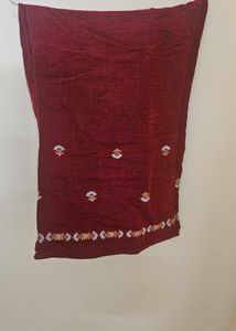 Maroon Embroidered Kurta and Pallazo