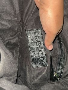 Chic Black Faux Leather Hobo Bag