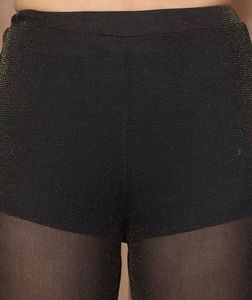 Sparkly Sheer Flared Pants