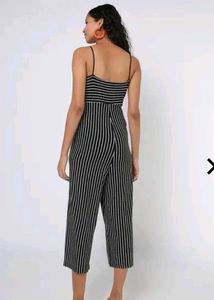 Striped Jumpsuit with Wide Legs