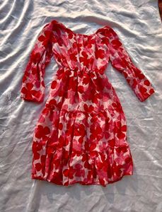 Floral Print Tiered Mini Dress