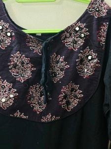 Stylish Black Kurta with Mirror Work
