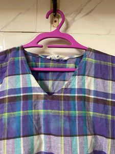 Comfy Cotton Checked Night Suit Set – 2XL