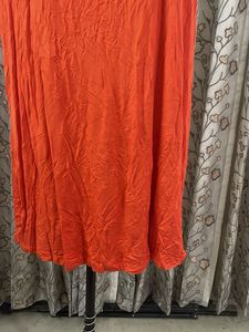Vibrant Orange Sleeveless Top