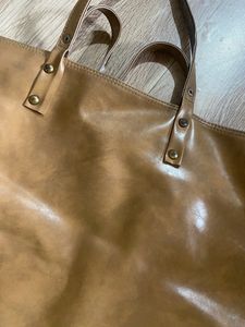 Large Tote Leather Bag (made In Thailand)