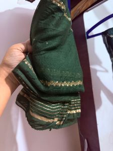 Green Floral Print Kurta with full set