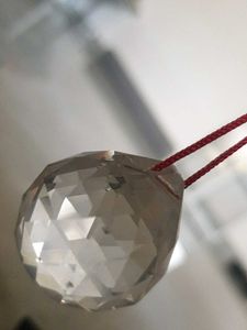Crystal Faceted Ball Pendant