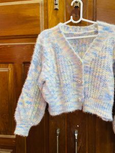 Pastel Cropped Cardigan