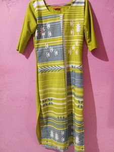 Green Printed Kurti
