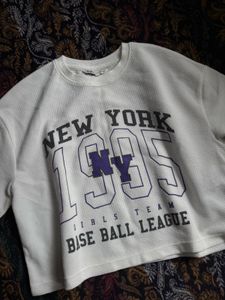 NY1995 Cropped Graphic Tee