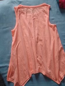 Coral Sleeveless Tank Top