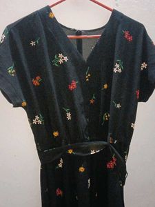 Floral V-Neck Dress