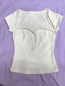 Ribbed Off-Shoulder Top